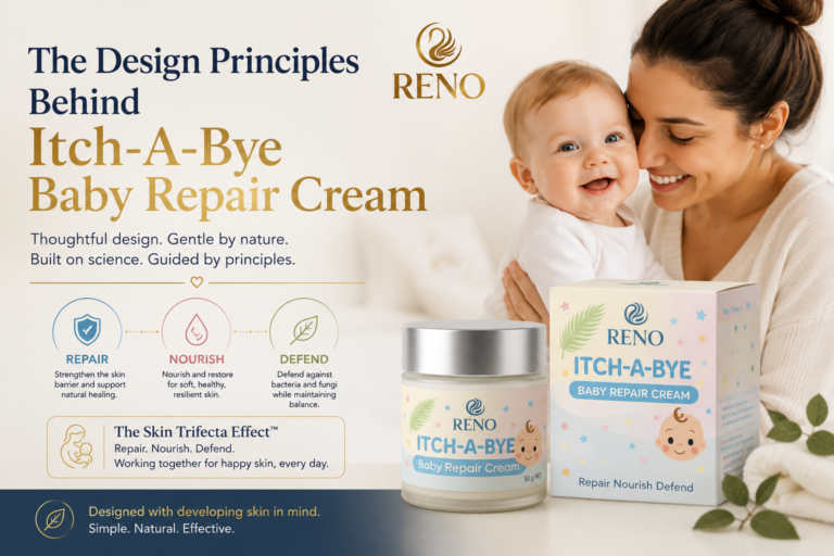 Itch-A-Bye Baby Repair Cream and the Repair, Nourish and Defend Skin Trifecta approach