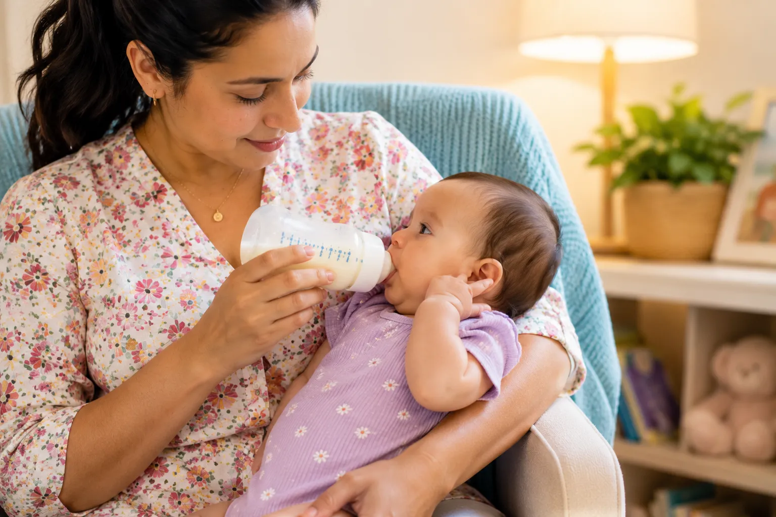 Baby scratching during feeding for a parent guide about heat, saliva, food contact, dry itchy skin and feeding time triggers