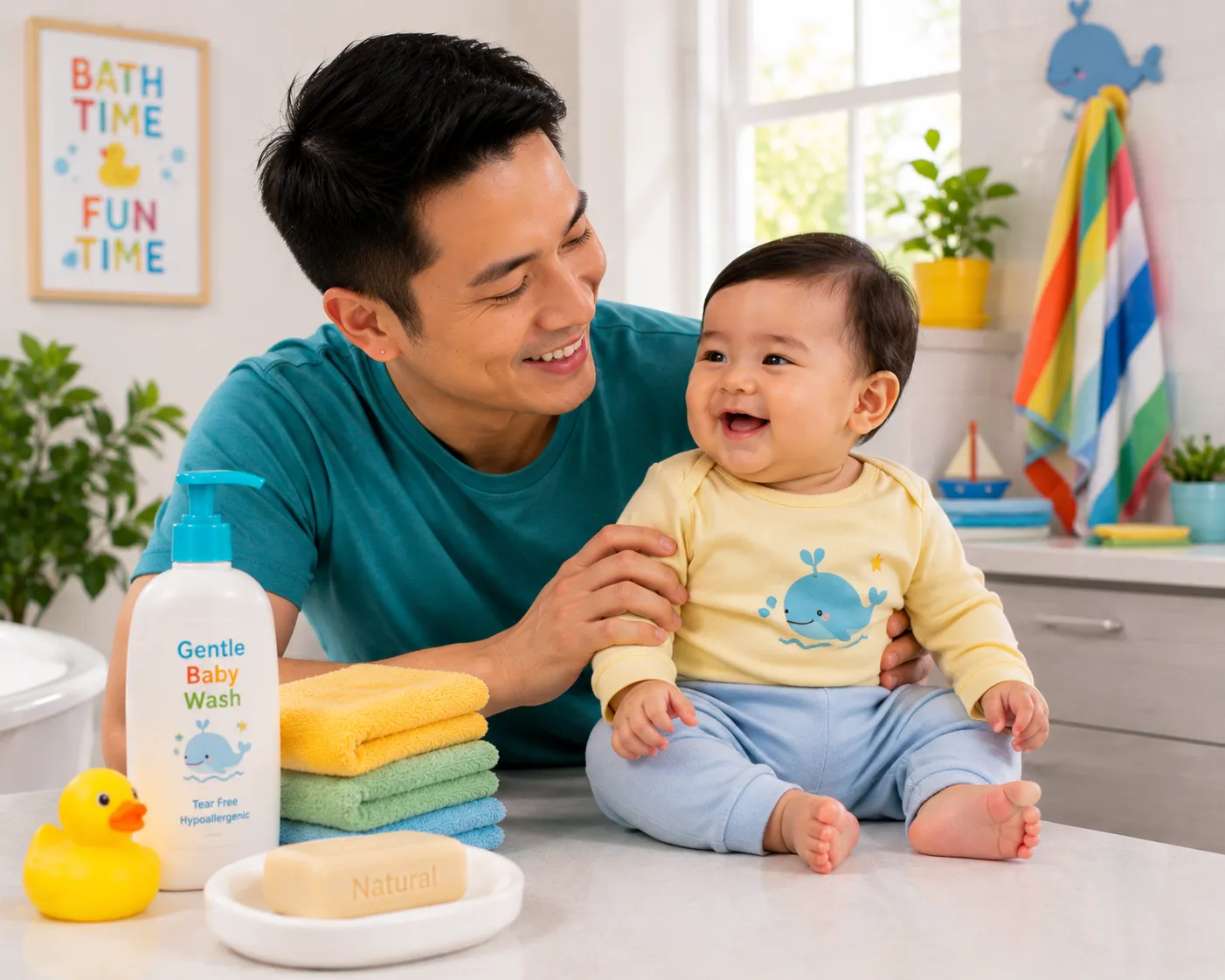 Gentle baby bathing and cleansing for dry, itchy and eczema-prone skin