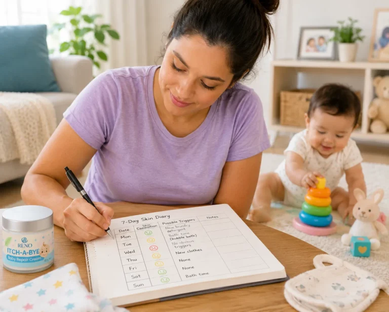 The 7-Day Baby Dry Skin Diary: What to Record and Why